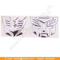 Self-Adhesive Car Sticker Cool Design Transformer 3D Car Emblem