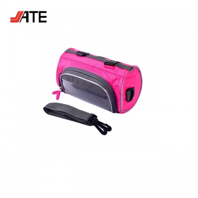 Portable Bicycle Bike Front Handlebar Bag With Transparent Pouch For Riding